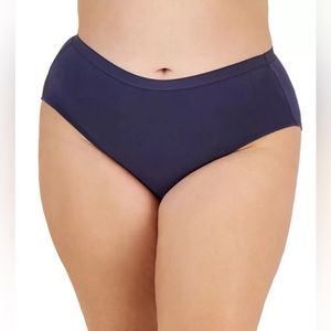 Jenni Women's Plus Size Cotton Hipster Panty Underwear, Nairobi Dusk Purple 3X